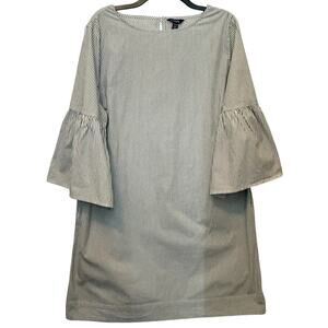 Chaps Bell Sleeve Striped Dress XXL